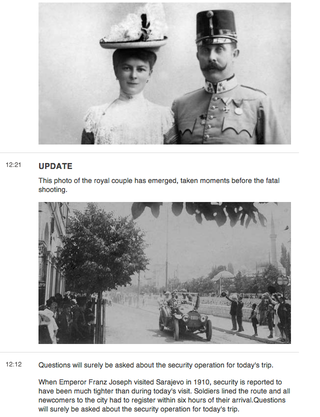 Illustration for article titled What If the Assassination Of Franz Ferdinand Had Been Liveblogged?